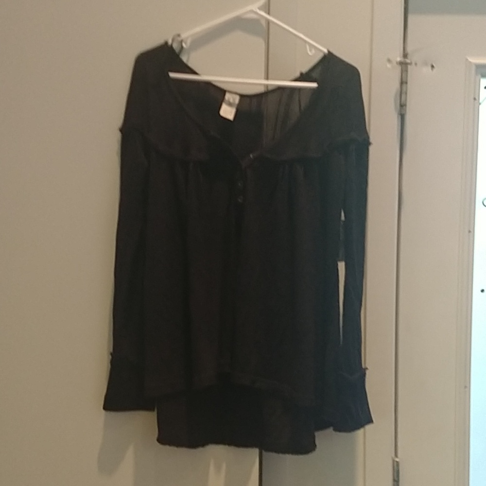 Free People lightweight half button